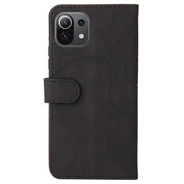 Bi-Color Series Xiaomi Mi 11 Lite 5G Etui med Pung - Sort