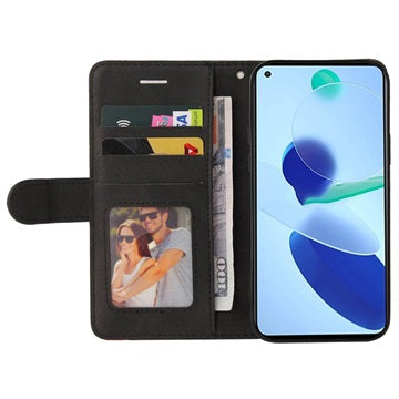 Bi-Color Series Xiaomi Mi 11 Lite 5G Etui med Pung - Sort