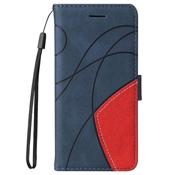 Bi-Color Series Xiaomi Mi 11 Lite 5G Etui med Pung - Blå
