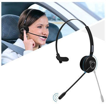 Bluetooth Headset med Mikrofon og Opladningsbase M97 - Sort
