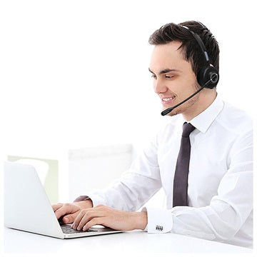 Bluetooth Headset med Mikrofon og Opladningsbase M97 - Sort