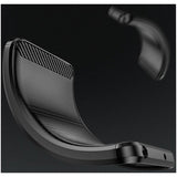 Motorola Edge 40 Pro/Edge+ (2023) Børstet TPU Cover - Karbonfiber - Sort