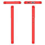 Samsung Galaxy A34 5G Børstet TPU Cover - Karbonfiber - Rød