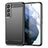 Samsung Galaxy S22 5G Børstet TPU Cover - Karbonfiber - Sort
