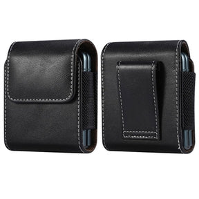 Samsung Galaxy Z Flip3 5G/Motorola Razr 5G Business Style Vertikal Bæltecover - Sort