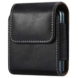 Samsung Galaxy Z Flip3 5G/Motorola Razr 5G Business Style Vertikal Bæltecover - Sort