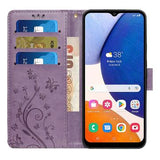 Samsung Galaxy A54 5G Butterfly Series Flip Cover med Pung - Violet