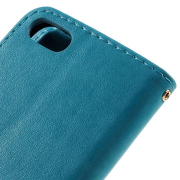 iPhone 7/8/SE (2020)/SE (2022) Butterfly Series Flip Cover med Pung - Blå