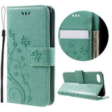 iPhone 7/8/SE (2020)/SE (2022) Butterfly Series Flip Cover med Pung - Cyan