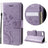 iPhone 7/8/SE (2020)/SE (2022) Butterfly Series Flip Cover med Pung - Violet