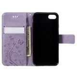 iPhone 7/8/SE (2020)/SE (2022) Butterfly Series Flip Cover med Pung - Violet