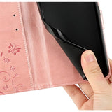 Motorola Moto G86 Butterfly Series Flip Cover med Pung - Rødguld