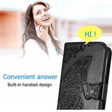 Sony Xperia 1 VI Butterfly Series Flip Cover med Pung - Sort