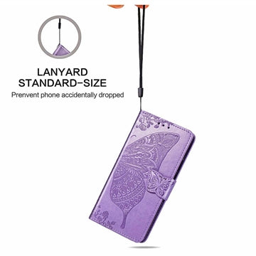 Sony Xperia 1 VI Butterfly Series Flip Cover med Pung - Lyselilla