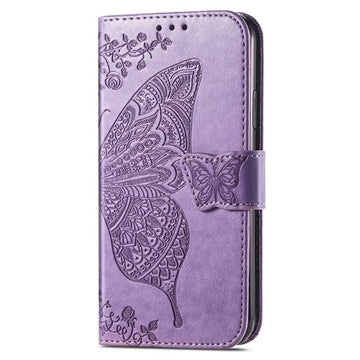 Sony Xperia 1 VI Butterfly Series Flip Cover med Pung - Lyselilla