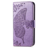 Sony Xperia 1 VI Butterfly Series Flip Cover med Pung - Lyselilla