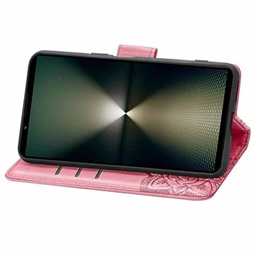 Sony Xperia 1 VI Butterfly Series Flip Cover med Pung - Pink