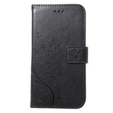 Butterfly Series iPhone XR Flip Cover med Pung - Sort