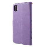 Butterfly Series iPhone XR Flip Cover med Pung - Violet