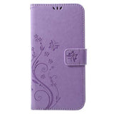 Butterfly Series iPhone XS Max Flip Cover med Pung - Violet