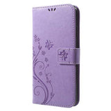 Butterfly Series iPhone XS Max Flip Cover med Pung - Violet