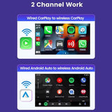 CARLINKIT 2Air-OEM-BK trådløs Android Auto Carplay-adapter-dongle, understøtter OTA-opgradering