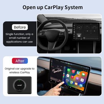 CARLINKIT CPC200-T2C (WIFI) til Tesla Model 3 / X / Y / S Trådløs Android Auto CarPlay Dongle WiFi Bluetooth-adapter