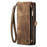 Caseme 2-i-1 Multifunktionel iPhone 14 Plus Pung - Brun