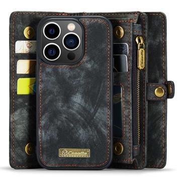 Caseme 2-i-1 Multifunktionel iPhone 14 Pro Max Pung - Sort