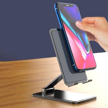 Sammenfoldelig Bordholder til Smartphone/Tablet CCT15 - Sølv