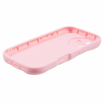 iPhone 16 Candy Color Wavy TPU Cover - Pink