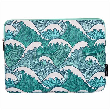 CanvasArtisan Universal Laptop Sleeve med Lynlås - 13" - Bølger