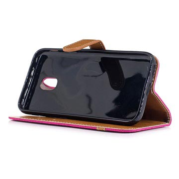 Canvas Diary Samsung Galaxy J3 (2017) Pung - Hot Pink