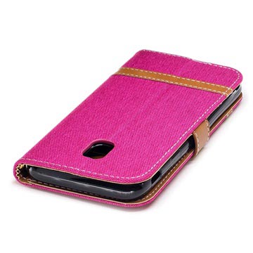 Canvas Diary Samsung Galaxy J3 (2017) Pung - Hot Pink