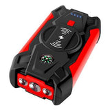 Starthjælp til bil / Power Bank J13 - 12000mAh - Rød / Sort