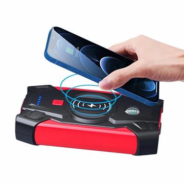 Starthjælp til bil / Power Bank J13 - 12000mAh - Rød / Sort