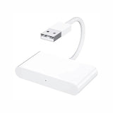 Trådløs CarPlay Adapter til iPhone - USB & USB-C - Hvid