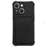 Card Armor Series iPhone 13 Mini Silikone Cover - Sort