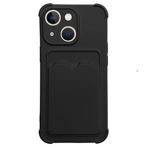 Card Armor Series iPhone 13 Mini Silikone Cover - Sort