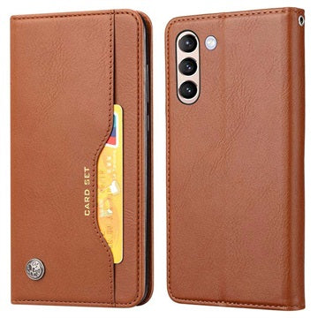 Card Set Series Samsung Galaxy S21 FE 5G Pung Taske - Brun