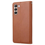 Card Set Series Samsung Galaxy S21 FE 5G Pung Taske - Brun