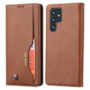 Samsung Galaxy S24 Ultra Card Set Series Pung Taske - Brun