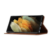 Samsung Galaxy S24 Ultra Card Set Series Pung Taske - Brun