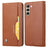 Samsung Galaxy S24 Card Set Series Pung Taske - Brun
