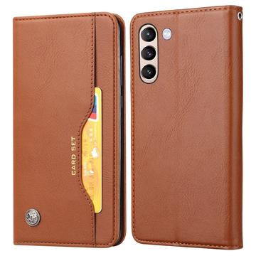Samsung Galaxy S24 Card Set Series Pung Taske - Brun
