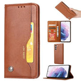 Samsung Galaxy S24 Card Set Series Pung Taske - Brun
