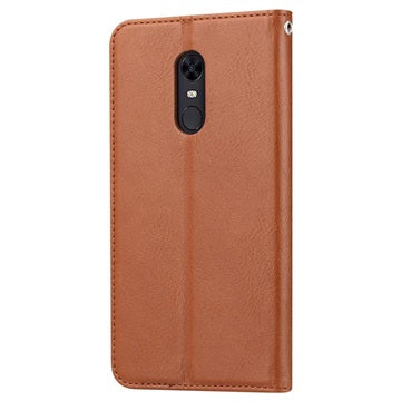 Kort Sæt Series OnePlus 6T Flip Cover med Pung - Brun