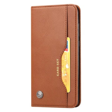 Card Set Series Xiaomi Redmi Note 11 Pro/Note 11 Pro+ Flip Cover med Pung - Brun