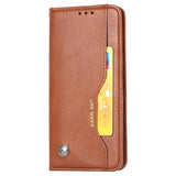 Kort Sæt Series iPhone 11 Flip Cover med Pung - Brun