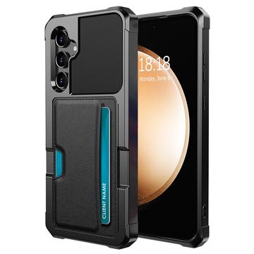 Samsung Galaxy A35 Kortholder Hybrid Cover - Sort